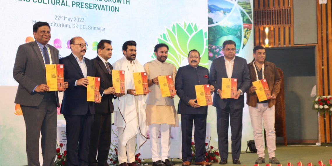 Union Ministers Dr. Jitendra Singh and G. Kishan Reddy addresses side event on ‘Film Tourism for Economic Growth and Cultural Preservation’ during 3rd Tourism Working Group Meeting at Srinagar