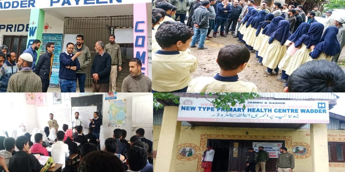 DC Kupwara visits far flung areas of Rajwar block, Inspects schools, NTPHC Wadder; takes stock of developmental works 
