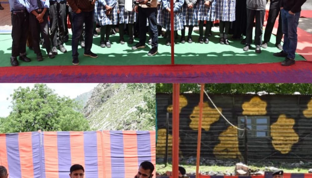 Weapon Displayed and Short Film on Border Security Force the First Line of Defence Programme held  By 27 Bn BSF 