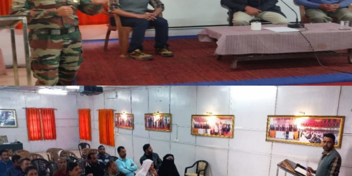 ZSWO in Collaboration with 216 Medium Regiment conducts awareness programme for Ex-Service Men, widows and Veer Nari’s
