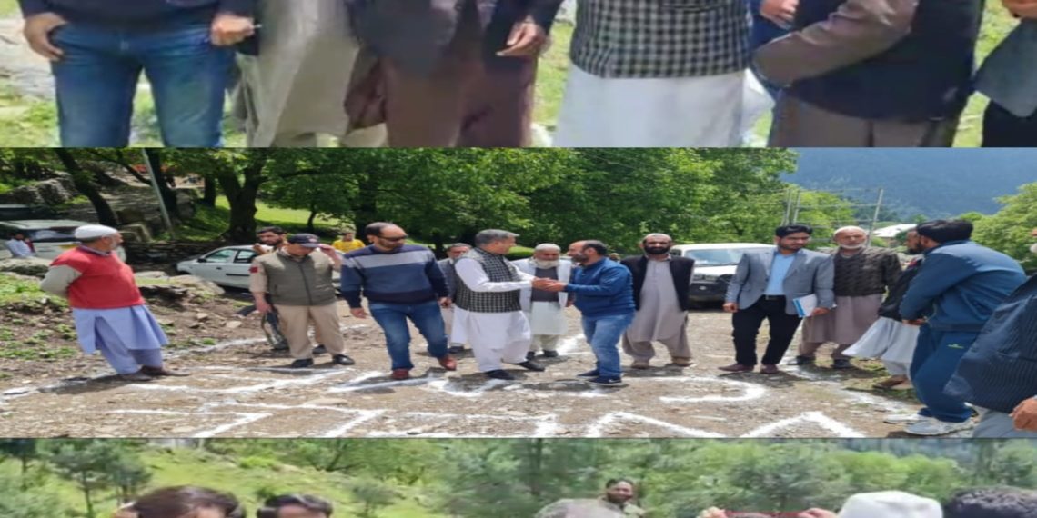 VC District Development Council Kupwara lays foundation stone of WSS under JJM at Batnard Khurhama