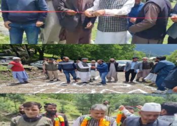 VC District Development Council Kupwara lays foundation stone of WSS under JJM at Batnard Khurhama