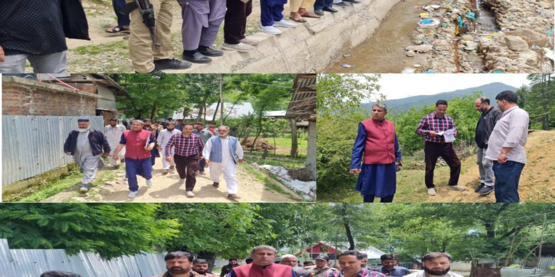 VC District Development Council Kupwara inspects irrigation Khuls, water storage tanks in Lolab 