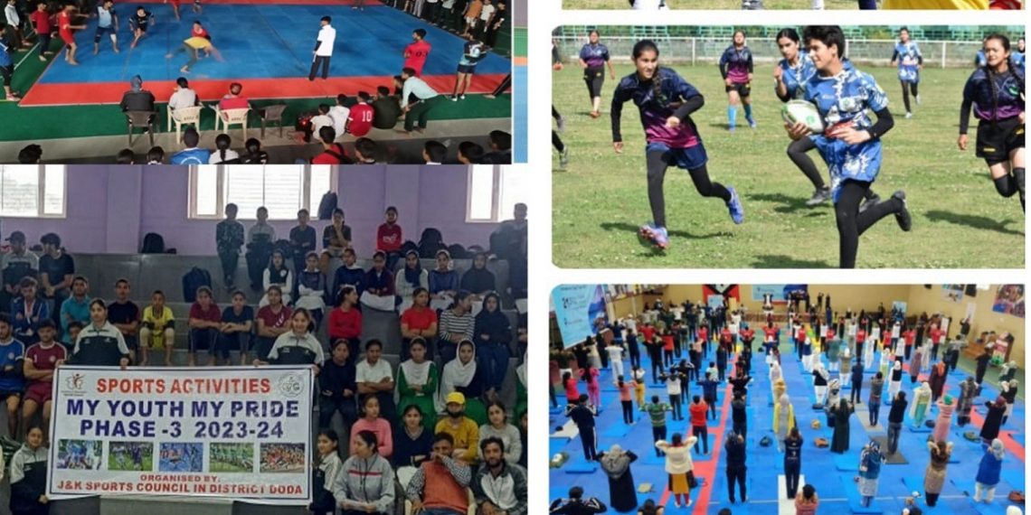 Rugby, Yogasana events draw hundreds to Pologround multisport complex in Srinagar