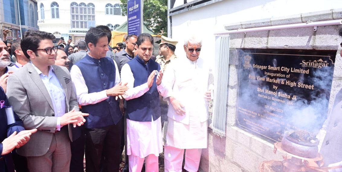 Lt Governor inaugurates three projects of Srinagar Smart City 