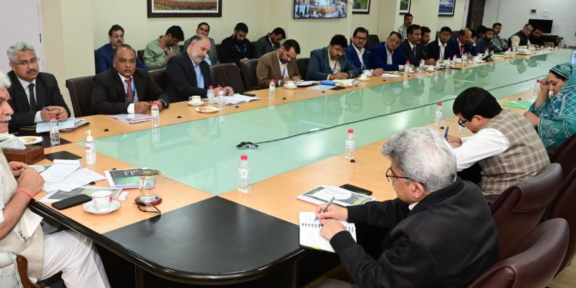 Lt Governor reviews implementation of Agriculture credit schemes of banking & financial institutions for Holistic Agriculture Development Program (HADP)