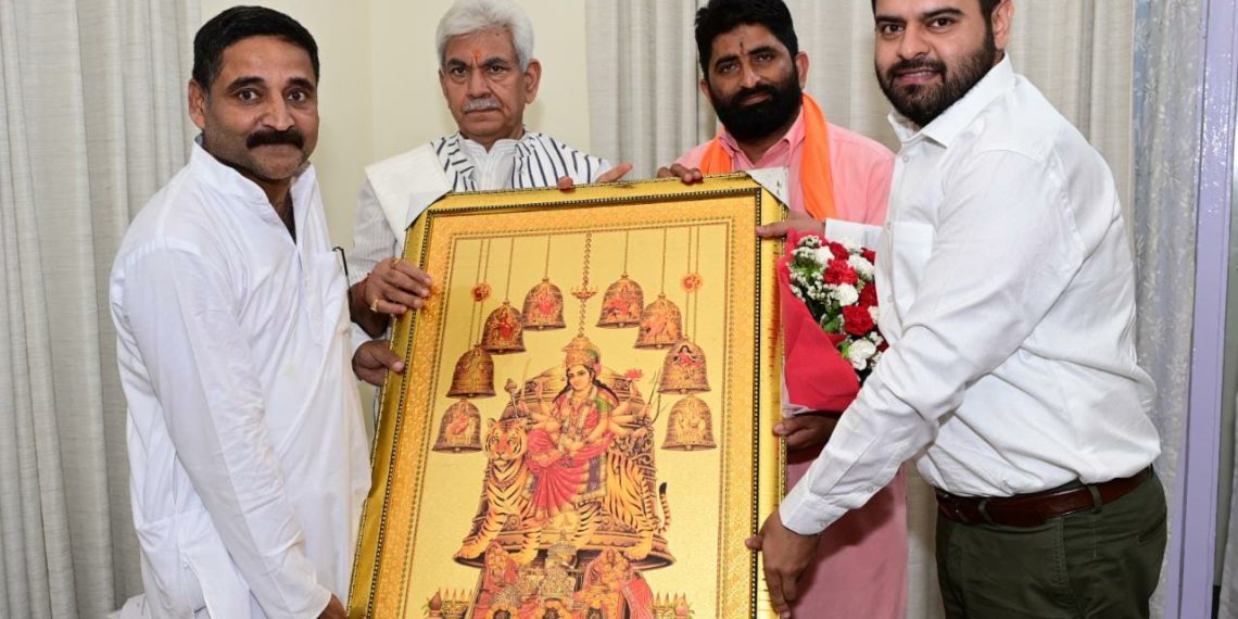 Vice President BJP Kisan Morcha calls on Lt Governor