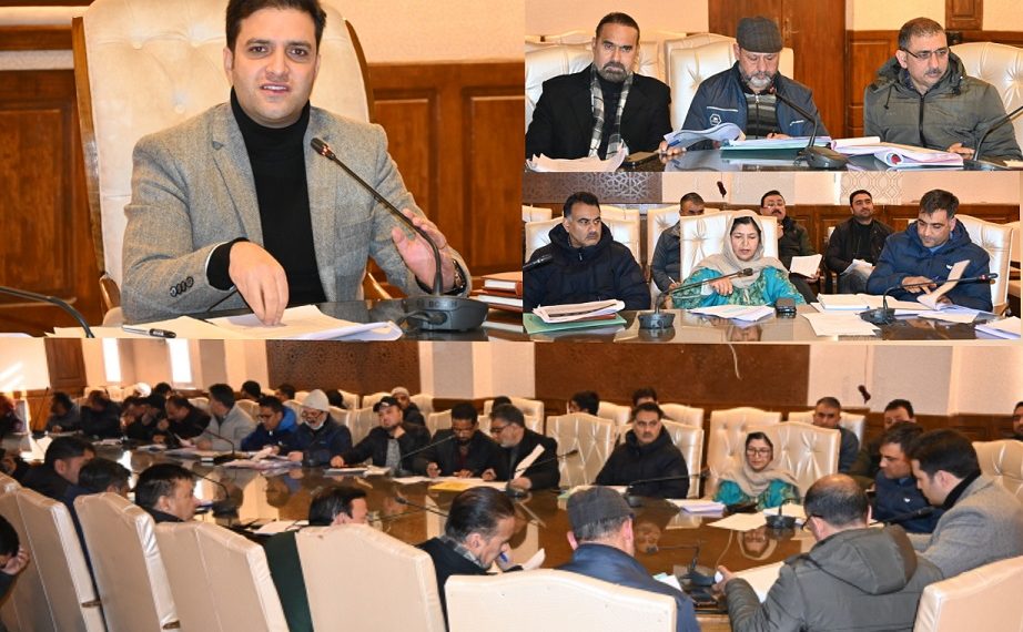 DC Kulgam reviews progress of developmental works of R&B Sector