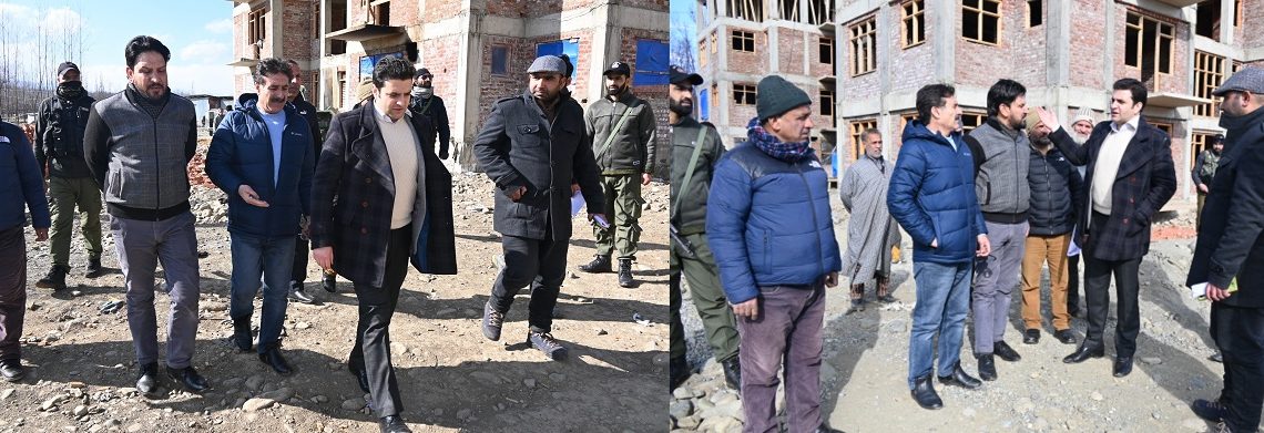 DC Kulgam takes stock of Transit Accommodation works for KP Employees at Chowgam, Devsar