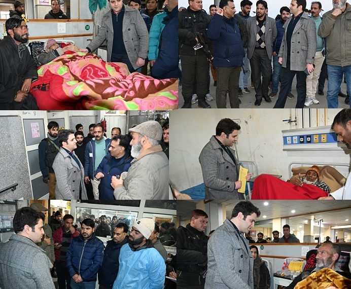 DC Kulgam visits Distt Hospital; takes stock of patient care