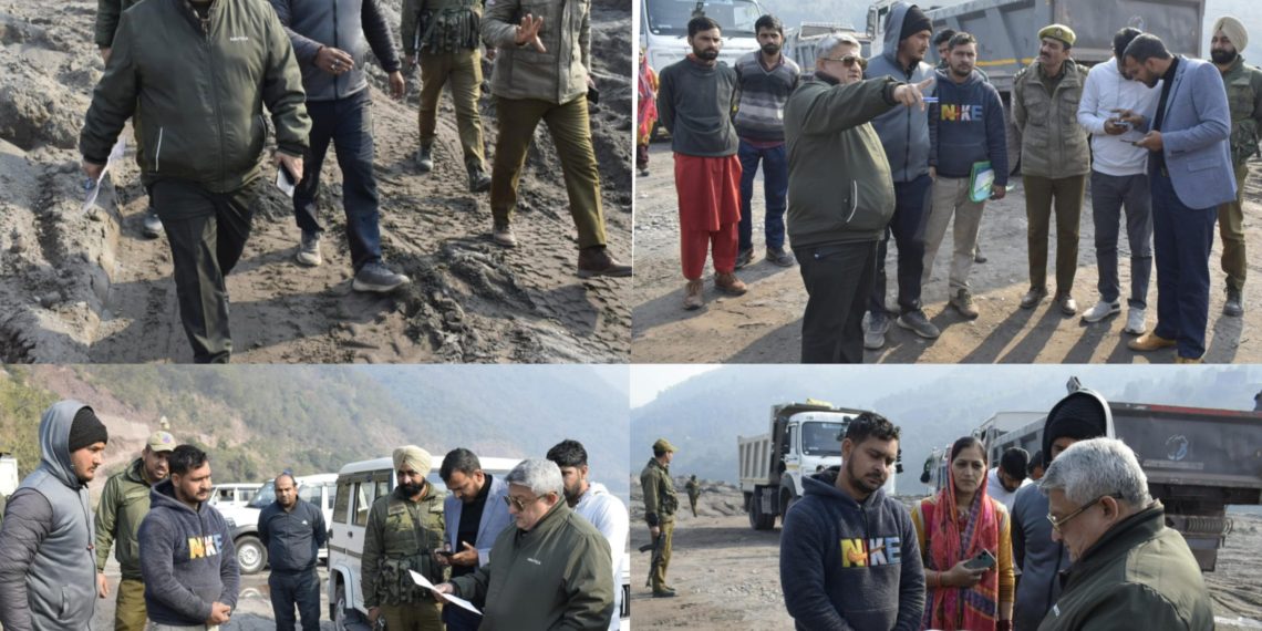 Bhupinder Kumar inspects progress on Jammu-Akhnoor four laning Project