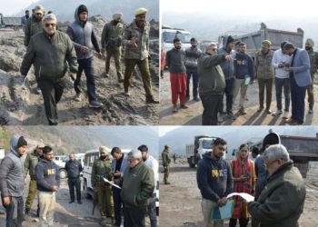 Bhupinder Kumar inspects progress on Jammu-Akhnoor four laning Project
