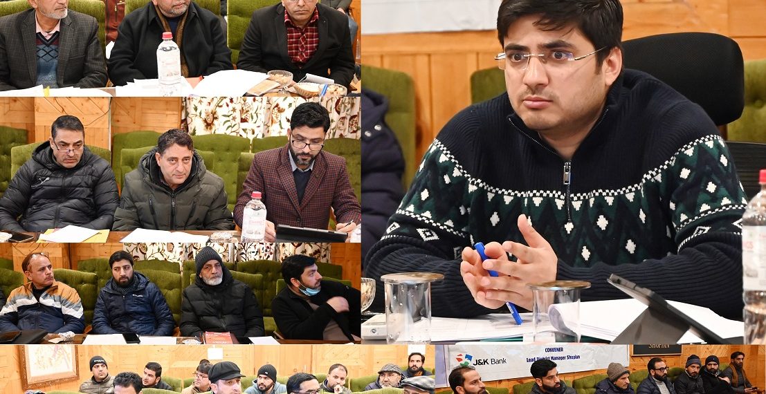 DDC Shopian chairs DLRC meeting, emphasises on saturation of beneficiary oriented schemes