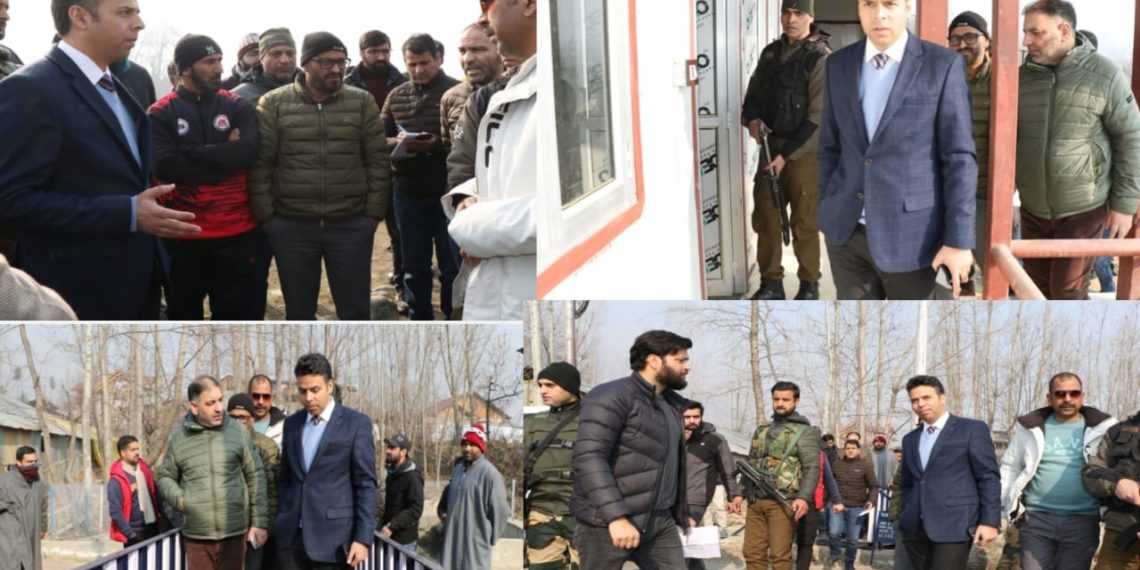 DC Srinagar inspects developmental works in Harwan Block