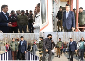 DC Srinagar inspects developmental works in Harwan Block