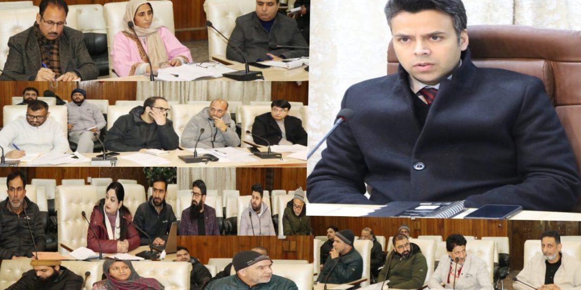 DC Srinagar reviews implementation of self employment generation schemes