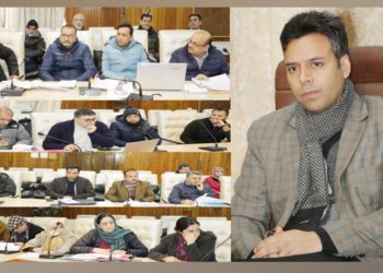 DC Srinagar reviews physical/financial progress under R&B and allied sectors