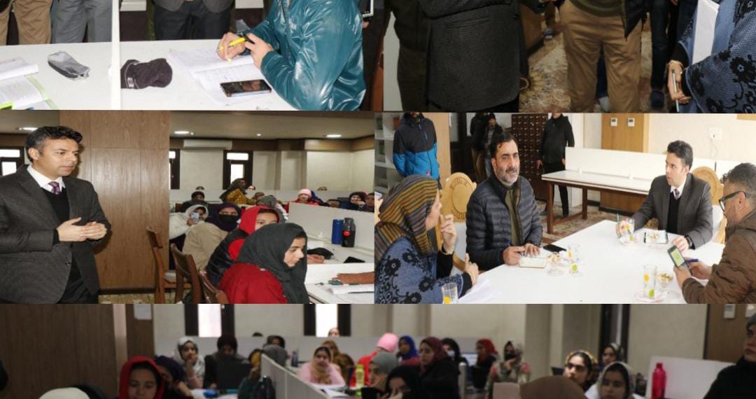 DC Srinagar visits SPS Library, interacts with library users, assures better facilities