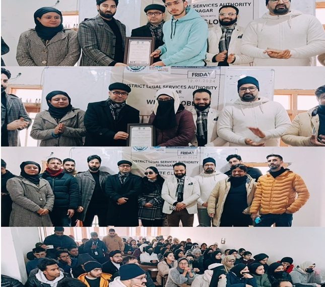 DLSA Srinagar & White Globe celebrate ‘National Youth Day’ at Nitians Career Institute