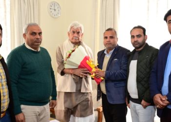 President Gandhi Global Family, NHM Employees Association call on Lt Governor