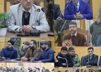DC Bandipora holds interactive meeting with District/Sectorial officers.