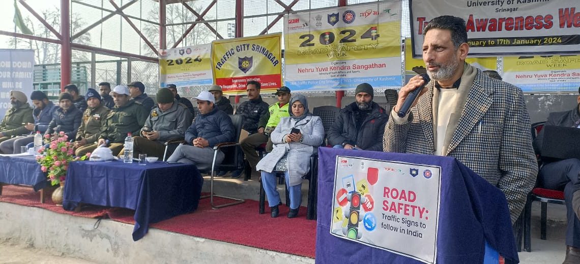 Nehru Yuva Kendra Kashmir Launches Week-Long Youth Empowerment Program with Focus on Road Safety and National Development