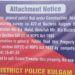 District Police Kulgam attaches property worth lacs of notorious drug peddler