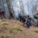 Dry spell triggers massive forest fire in Kulgam