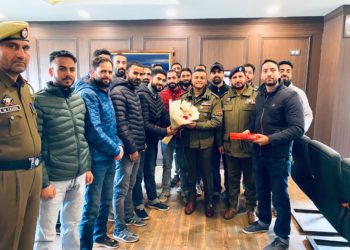 Delegation of newly selected PSIs of J&K Police met SSP Baramulla