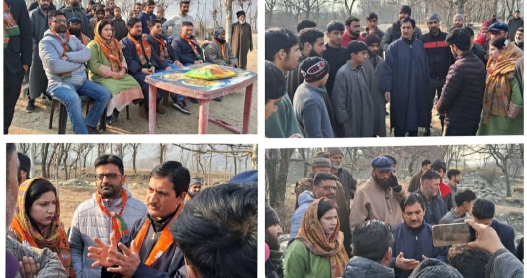 BJP Ganderbal Team Organizes ‘Gawuon ke Aur Chalo Abhiyaan’ Campaign, Addresses Grievances and Highlights Government Schemes in Local Interaction