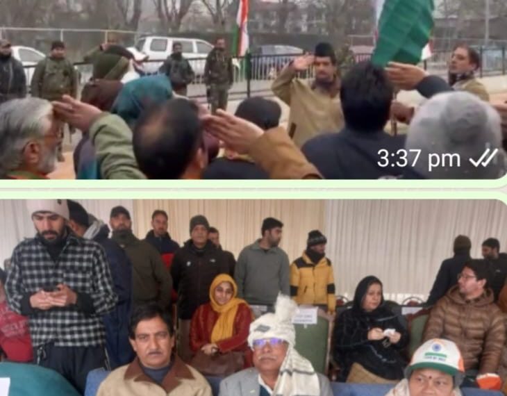 A Spectacular Republic Day Celebration at Duderhama Bridge, Ganderbal by BJP Unit Ganderbal