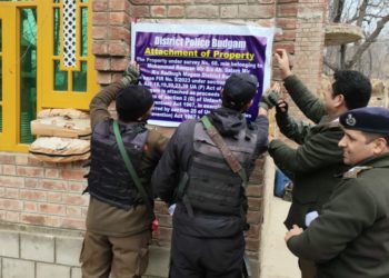 Police attach property of militant associate in Central Kashmir’s Budgam