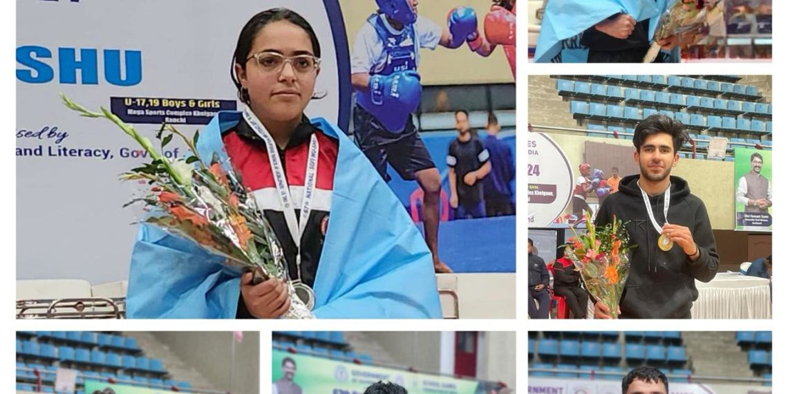 Jammu and Kashmir Team Shines at 67th National School Games 2023-24 Wushu Championship