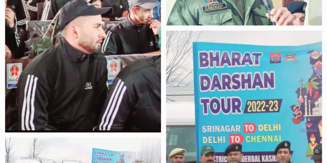 SSP Ganderbal flags off group of students of district Ganderbal for Bharat Darshan Tour-2024