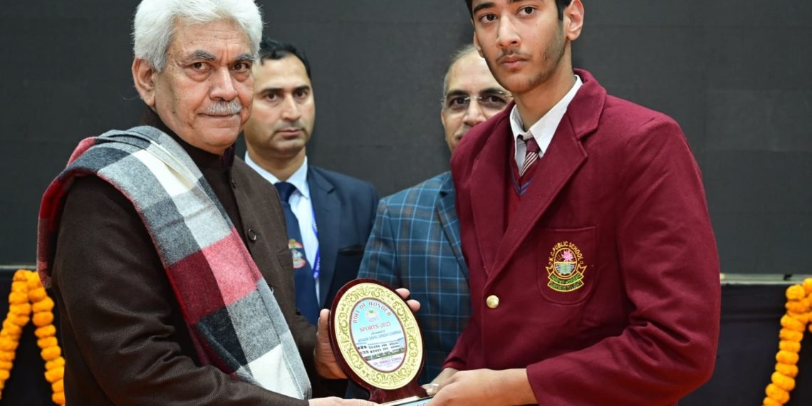 Lt Governor inaugurates Flood-lights system at Multi-Sports Ground of KC Public School