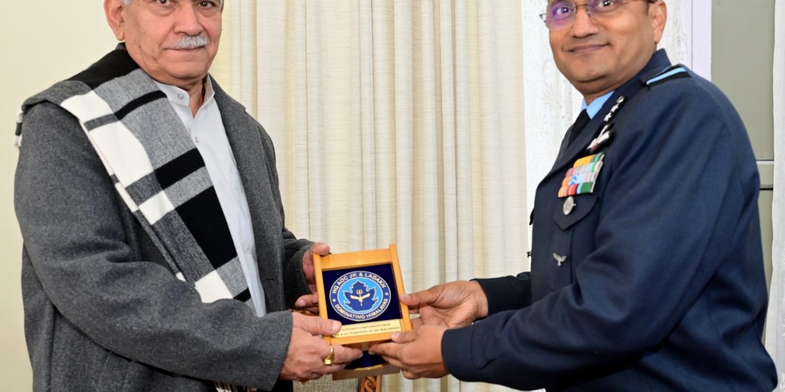 Air Officer Commanding Jammu Kashmir & Ladakh called on Lieutenant Governor