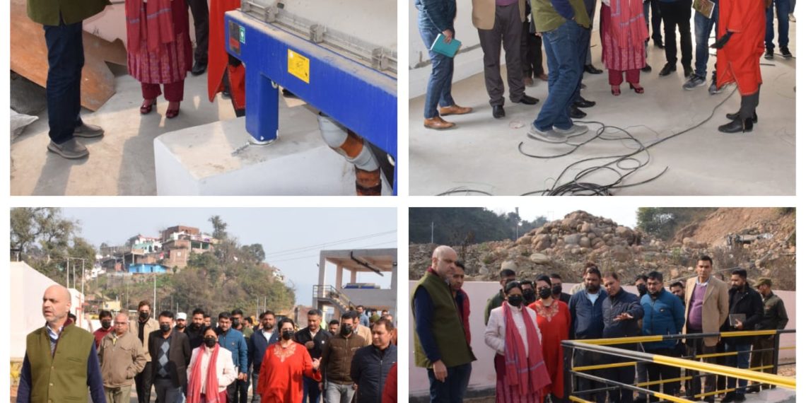 Mandeep Kaur visits Udhampur; inspects sewerage plant, sites for housing colonies