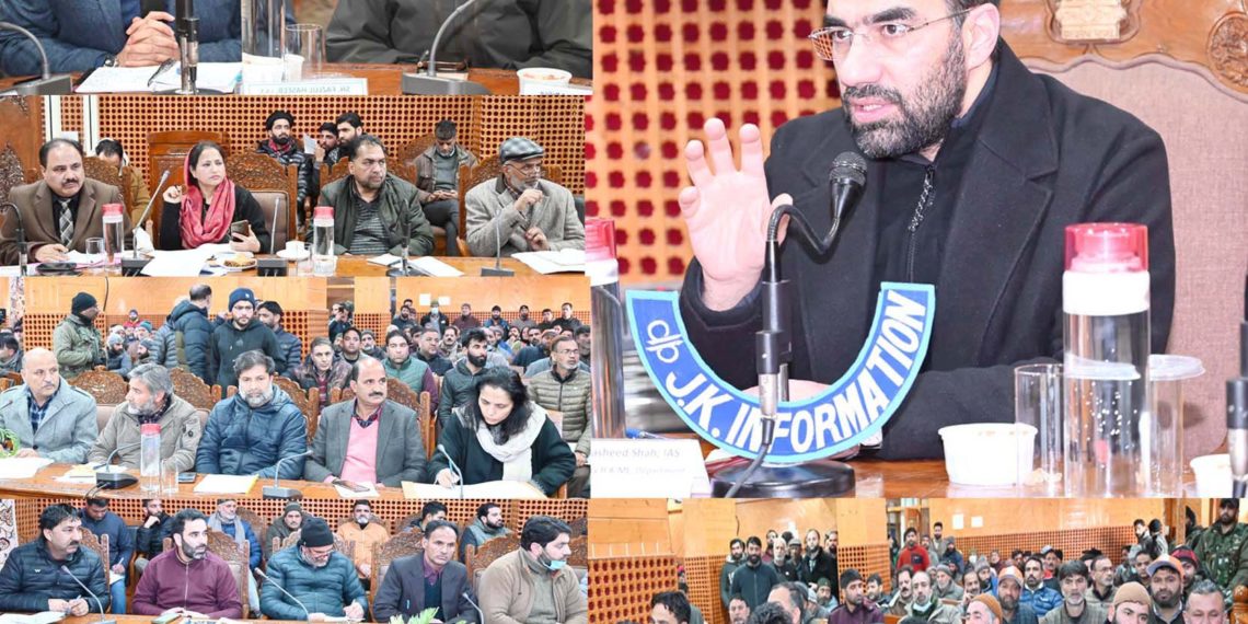 Secretary Health chairs public darbar at Shopian; Emphasizes timely disposal of public issues