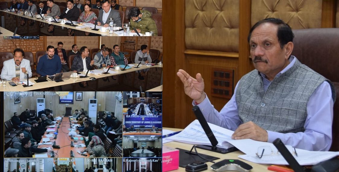 Advisor Bhatnagar reviews physical, financial progress of various schemes in SDD