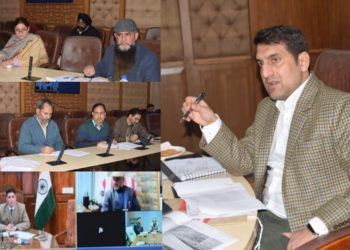Aijaz Asad reviews construction of Helipads in Gurez, Kishtwar, hilly districts