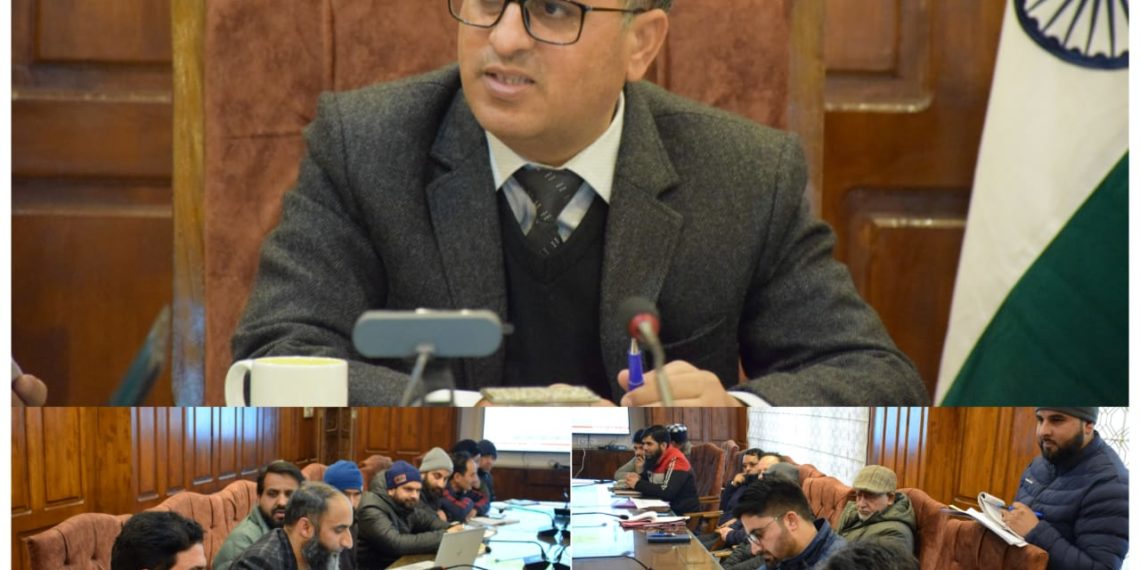 DC Bandipora reviews targets and achievements under Jal Jeevan Mission