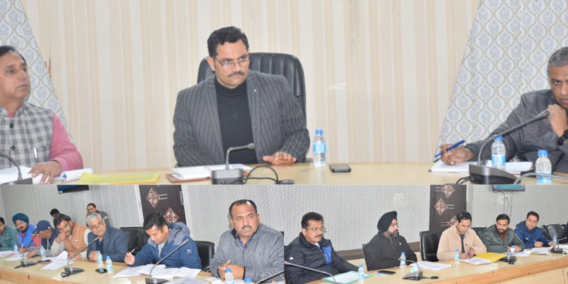 Deputy Commissioner Rajouri reviews progress of work on JJM Works