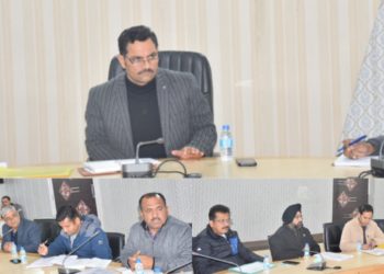 Deputy Commissioner Rajouri reviews progress of work on JJM Works