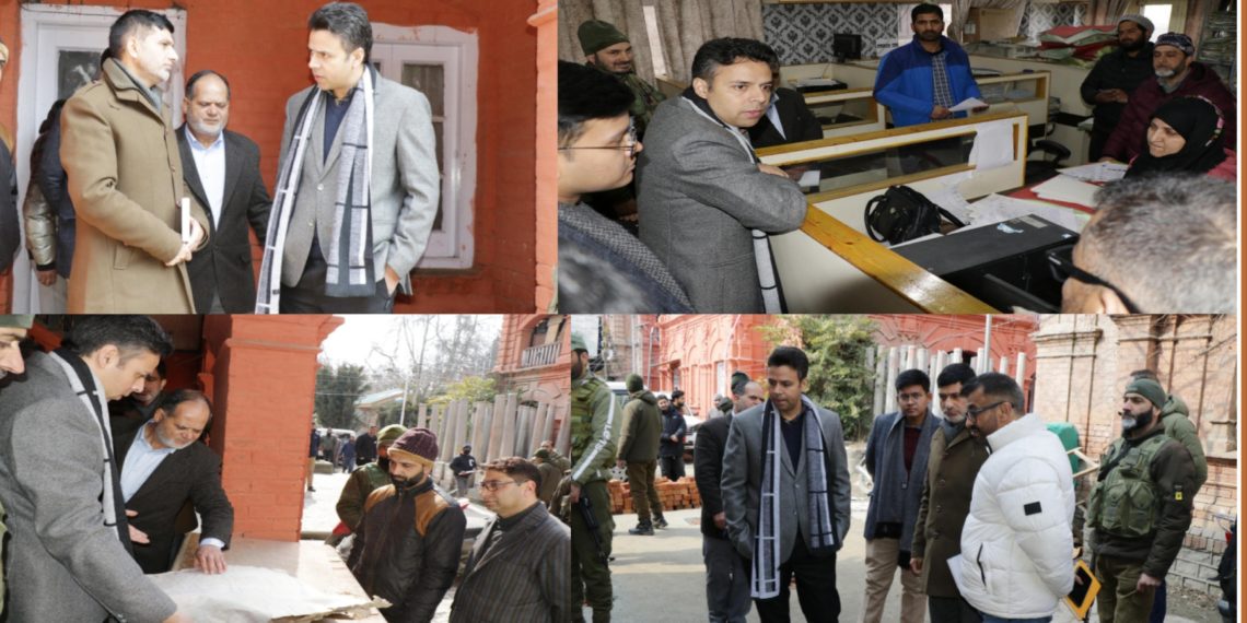 DC Srinagar inspects different Offices in DC Office Complex