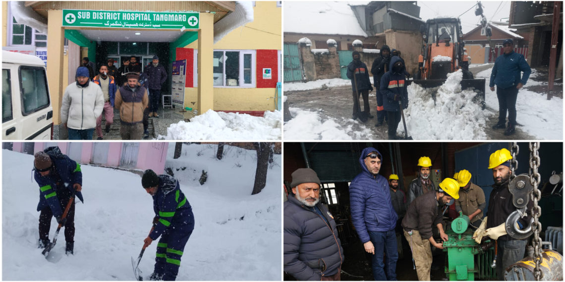 Distt Admin B’la leads swift essential services restoration efforts post Snowfall