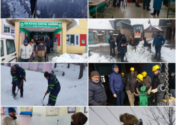 Distt Admin B’la leads swift essential services restoration efforts post Snowfall