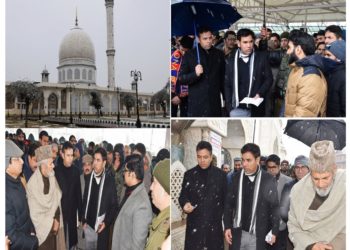 Div Com Kashmir takes stock of arrangements for Shab-e-Meraj at Hazratbal Shrine
