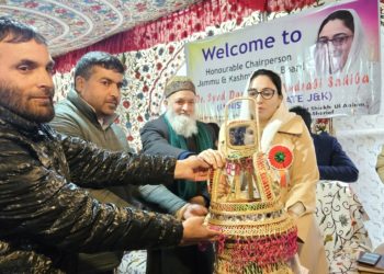 Dr  Andrabi inaugurated newly constructed Deodi & Utility Complex at Chrar-e-Sharief today