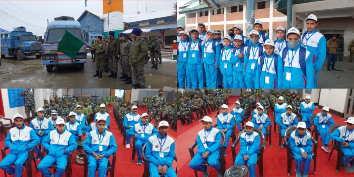 179BN CRPF flags off 20  students for ‘Bharat Darshan’ tour from Sopore