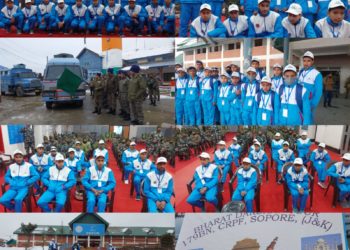 179BN CRPF flags off 20  students for ‘Bharat Darshan’ tour from Sopore